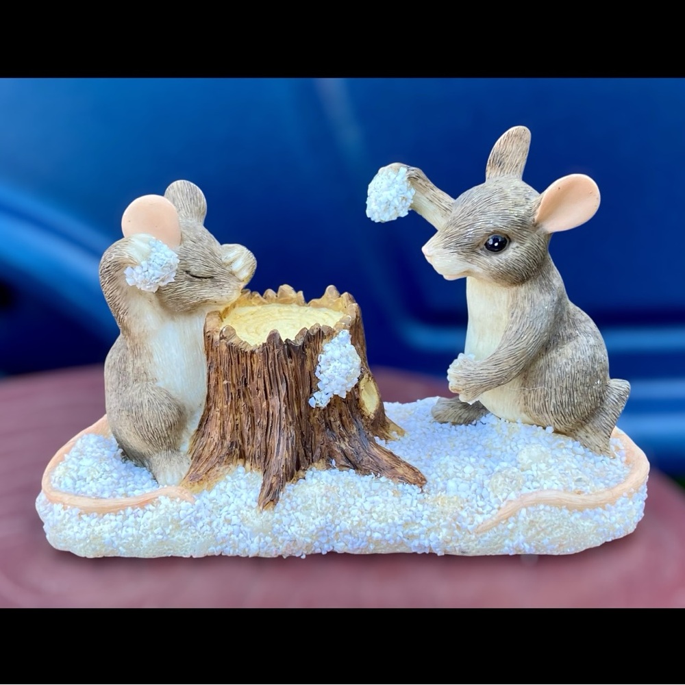 Charming Tails 81770 “The Snowball Fight” Fitz & Floyd Rare & Retired